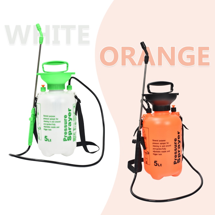 蓄圧式噴霧器 5L 肩掛式 軽量 電源不要 コンパクト 家庭用 消毒 農薬散布 除草剤 洗車 wk016 - 画像 (5)