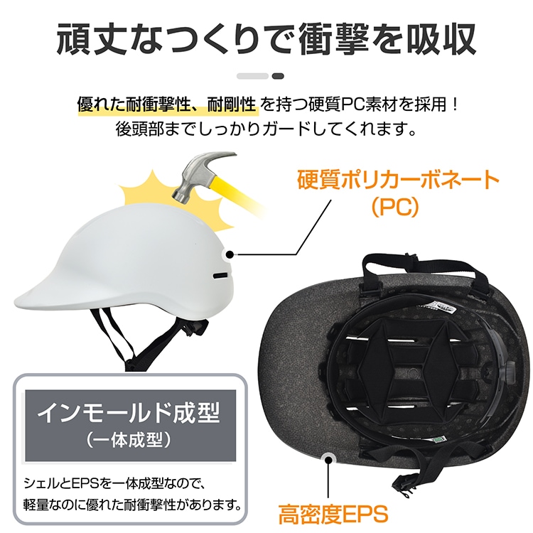 自転車ヘルメット ダイヤル式 耐衝撃性 耐剛性 通気性 軽量 疲れにくい 頭周り54~59cm 男女兼用 サイクリング 通勤 通学 スケートボード sg299 - 画像 (8)