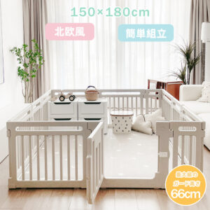 ベビーサークル ハイタイプ 滑り止め付 簡単組立 子供 ドア 扉 プレイペン 赤ちゃん 大きい 長方形 大型 北欧 シンプル おしゃれ かわいい ベビーフェンス ベビーゲート フェンス D-35