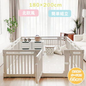 ベビーサークル ハイタイプ 滑り止め付 簡単組立 子供 ドア 扉 プレイペン 赤ちゃん 大きい 長方形 大型 北欧 シンプル おしゃれ かわいい ベビーフェンス ベビーゲート フェンス D-35