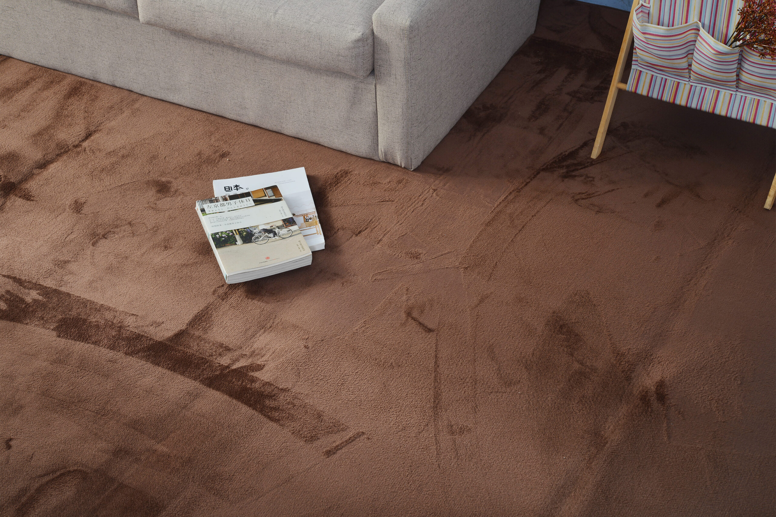 ラグ ラグマット はっ水 極厚20mm 抗菌防臭 200×200cm カーペット 厚手 滑り止め 洗える 角型 撥水 床暖房 ホットカーペット おしゃれ 防カビ TH307842CAA - 画像 (5)