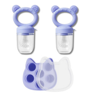 Across Rainbow 離乳食フィーダーセット男の子 女の子 赤ちゃん おしゃぶり 果物 外して洗える かわいい おしゃれ フードフィーダー 1歳 0歳 くすみカラー 練習 GYS-01-M