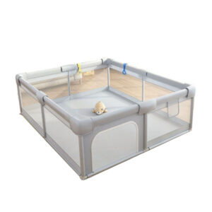 ベビーサークル メッシュ 四角 200cm×180cm 約2畳 通常サイズ ハイタイプ ファスナー扉付き ベビーサークル 組み立て式 洗えるカバー 赤ちゃん お昼寝 安全 柵 セーフティーグッズ D-29