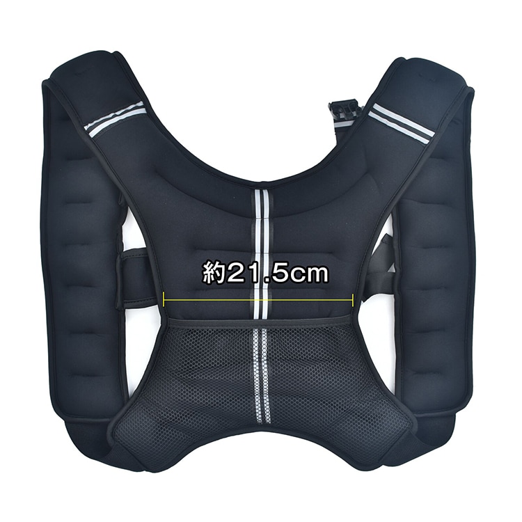 ウェイトベスト 10kg 通気性 メッシュボケット付き 体力アップ 筋トレ 筋力アップ 負荷運動 自宅トレーニング トレーニング de079 - 画像 (2)
