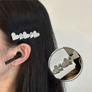 ヘアピン ヘアクリップ ヘアアクセサリー 可愛い  女の子 レディース 髪飾り キラキラ 1個 髪留め 一字型ピン おしゃれ ダッククリップ 高級感  アクセサリー  jtl015