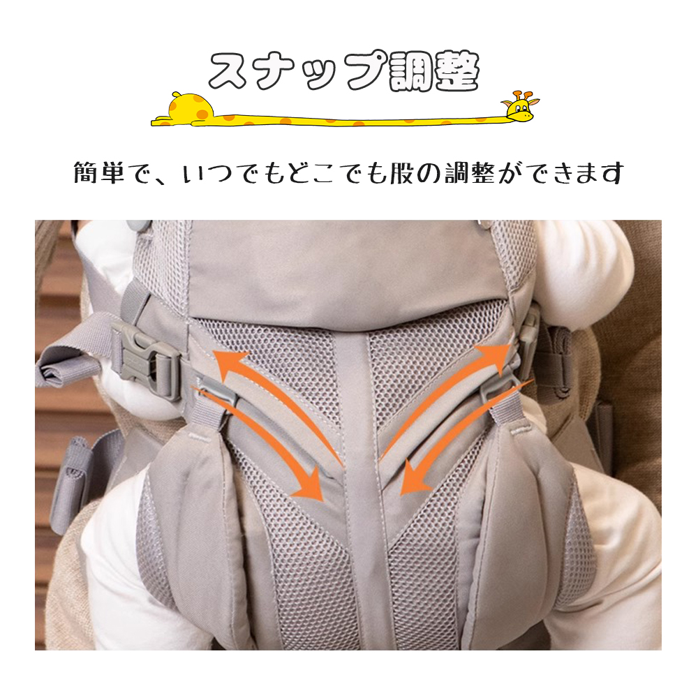 抱っこ紐 新生児 ベビー メッシュ 多機能 通気性 軽量 O脚防ぐ お出かけ用 対面抱っこ 前向き抱っこ おんぶ 横抱っこ プレゼント 出産祝 ギフト D-01 - 画像 (5)