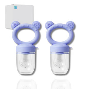 Across Rainbow 離乳食フィーダー 2点ベビー フルーツフィーダー 離乳食 食器 男の子 女の子 赤ちゃん おしゃぶり 果物 外して洗える かわいい おしゃれ フードフィーダー 1歳 0歳 くすみカラー 練習 GYS-01-L