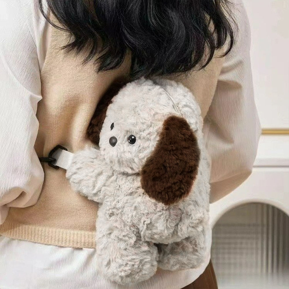 犬のショルダーバッグ ぬいぐるみバッグ かわいい おしゃれ ミニバッグ ポシェット ふわふわ ショルダーバッグ バック オシャレ ガールズ 女の子 プレゼント ギフト jtl059-60 - 画像 (4)