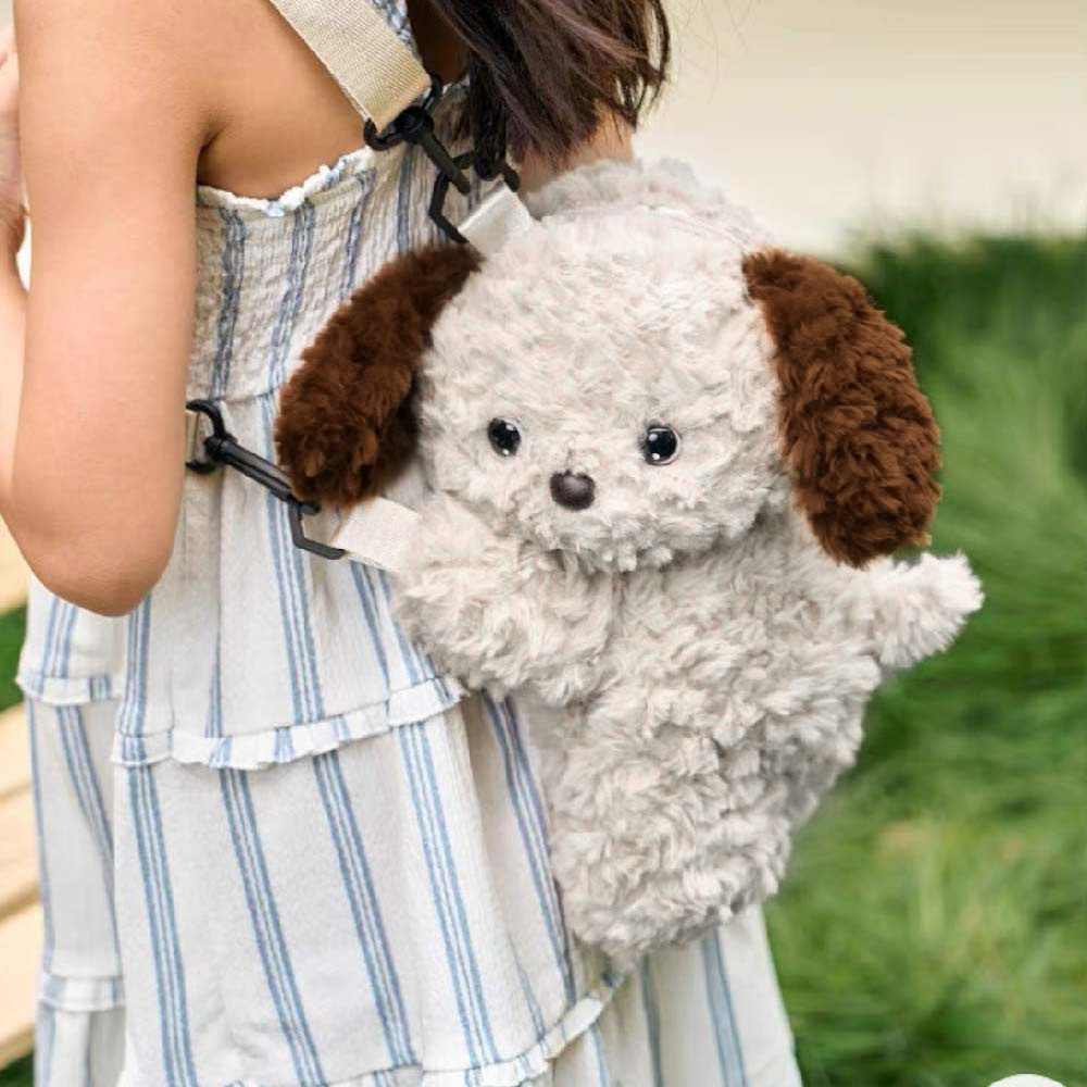 犬のショルダーバッグ ぬいぐるみバッグ かわいい おしゃれ ミニバッグ ポシェット ふわふわ ショルダーバッグ バック オシャレ ガールズ 女の子 プレゼント ギフト jtl059-60 - 画像 (5)