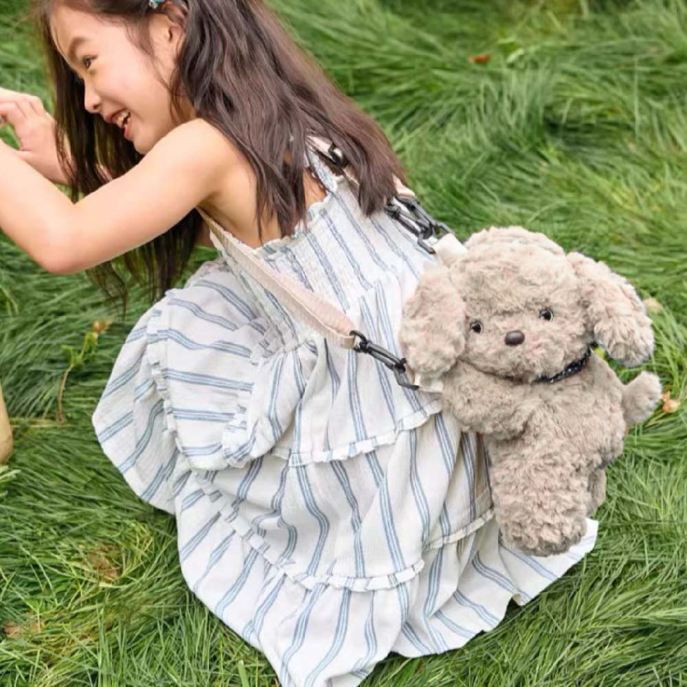 犬のショルダーバッグ ぬいぐるみバッグ かわいい おしゃれ ミニバッグ ポシェット ふわふわ ショルダーバッグ バック オシャレ ガールズ 女の子 プレゼント ギフト jtl059-60 - 画像 (6)