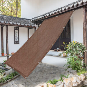 TOPTOP 2025年新改良 日よけシェード オーニングサンシェード 日差しよけ サンシェード 日よけシート 目隠しフェンス 遮光シート 日除けシェード UVカット 四辺アルミ製ハトメ   4571